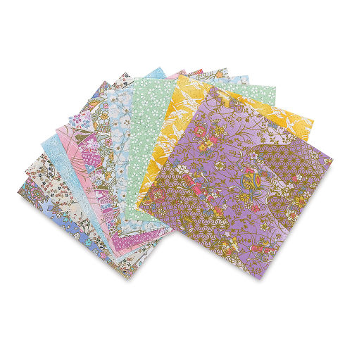  Japanese Washi Origami Paper 500 Sheets, 10 Vivid