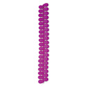 John Bead Czech Glass Preciosa Velvet Bead Strand - Drops, Fuchsia, 6 mm x 9 mm