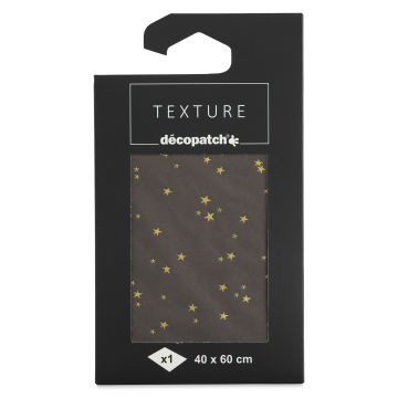 DecoPatch Foil Paper - Black Stars, front of the packaging