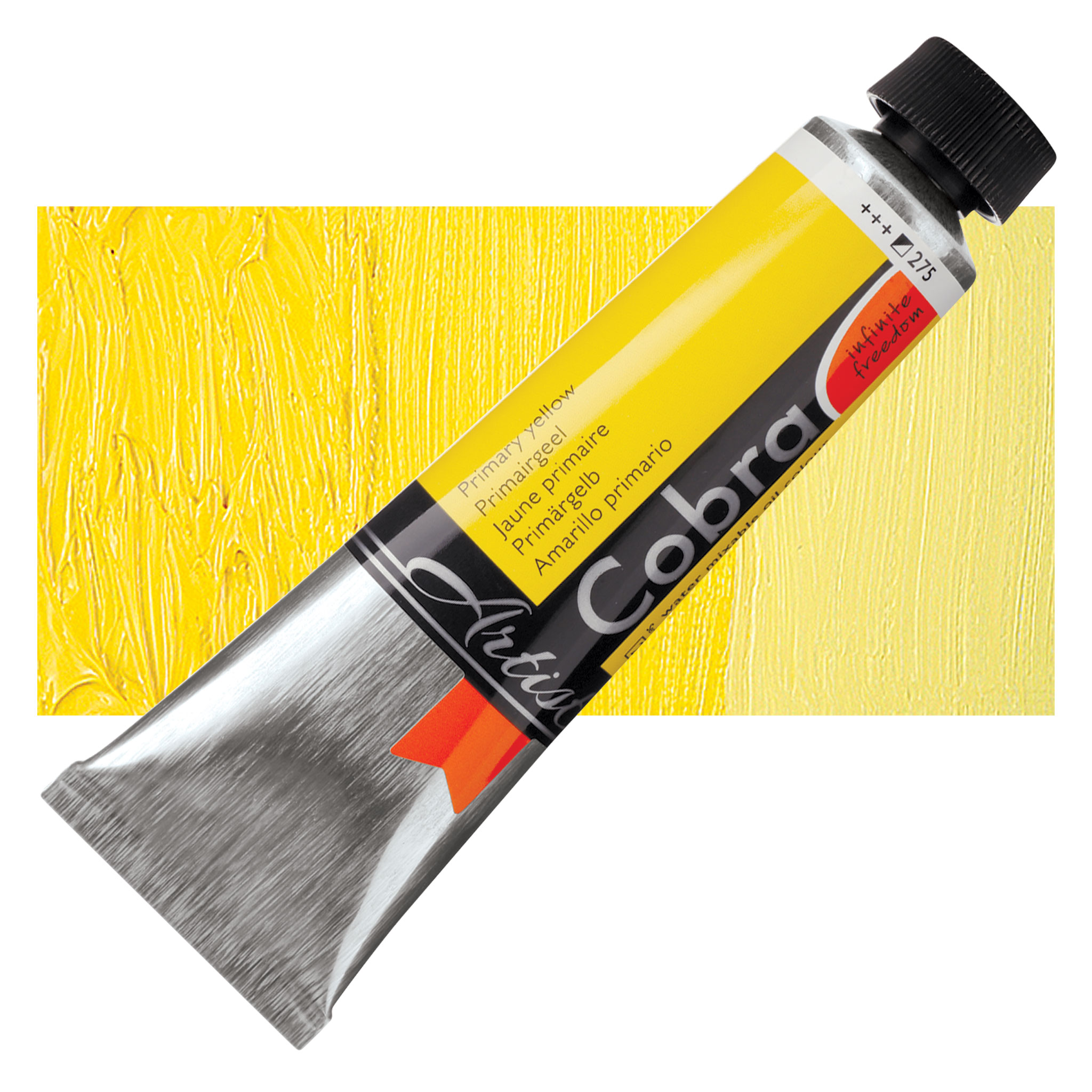Royal Talens Cobra Water Mixable Oil Color - Primary Yellow, 40 ml tube