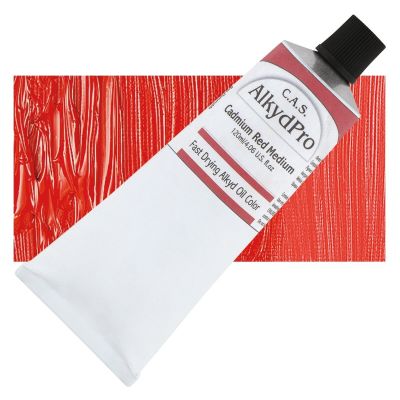 CAS AlkydPro Fast-Drying Alkyd Oil Color - Cadmium Red Medium, 120 ml tube
