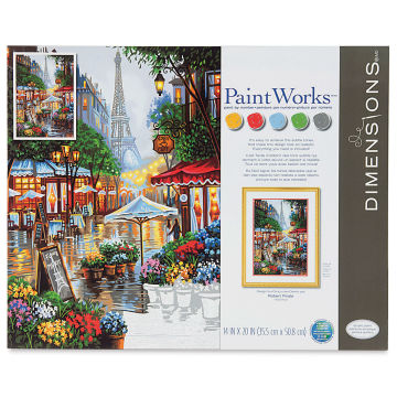 Paintworks Springtime In Paris 14" x 20" Paint By Number Kit, In Package