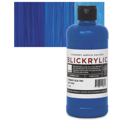 Blickrylic Student Acrylics - Primary Blue, Pint
