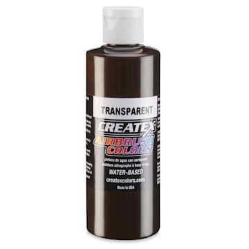 Open in modal - Createx Airbrush Color - 4 oz, Transparent Dark Brown