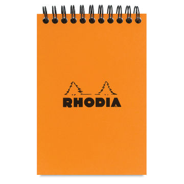 Rhodia Wirebound Pad - Graph, Orange, 4" x 6"