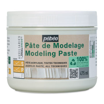 Pebeo Studio Green Modeling Paste - 475 ml