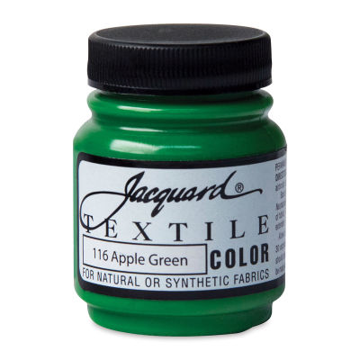 Jacquard Textile Color - Apple Green. 2.25 oz jar