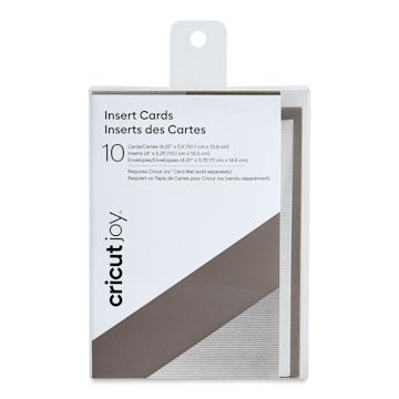 Open in modal - Cricut Joy Cards, Inserts, and Envelopes - Gray/Silver Brush, Package of 10 (In packaging)