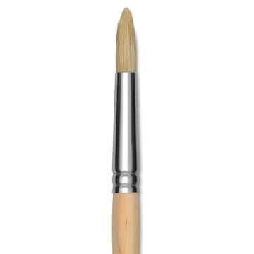 Open in modal - Dynasty Encaustic Brush - Round, Size 8, close-up
