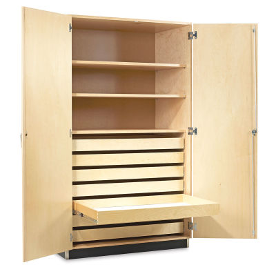 Diversified Spaces Paper Storage Cabinet - Maple (Open Cabinets)