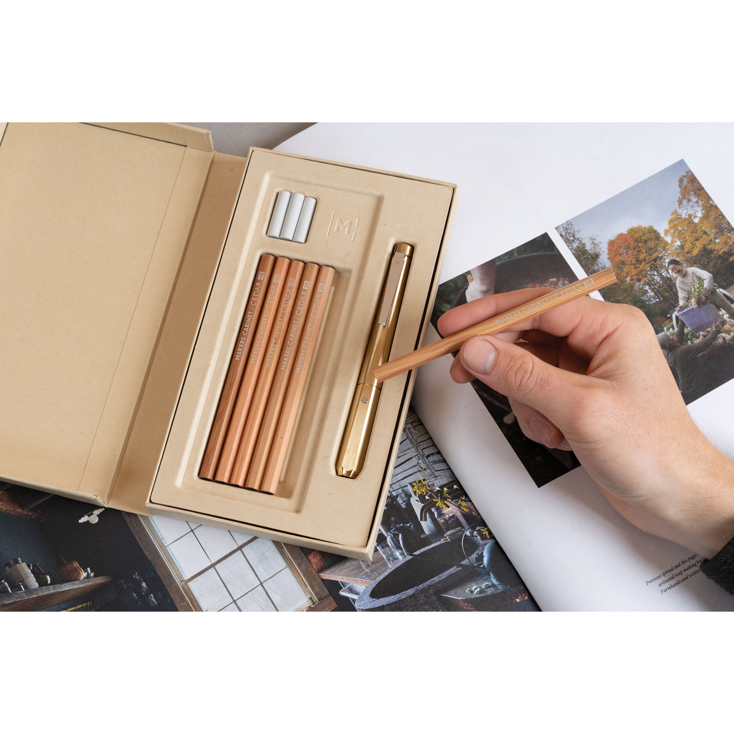 Makers Cabinet Ferrule Pencil Holder Set | BLICK Art Materials