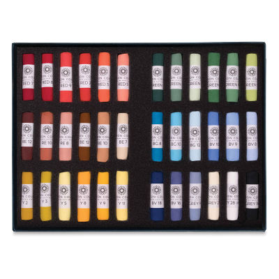Unison Handmade Pastels - Starter Colors, Set of 36, Full Stick (set contents)