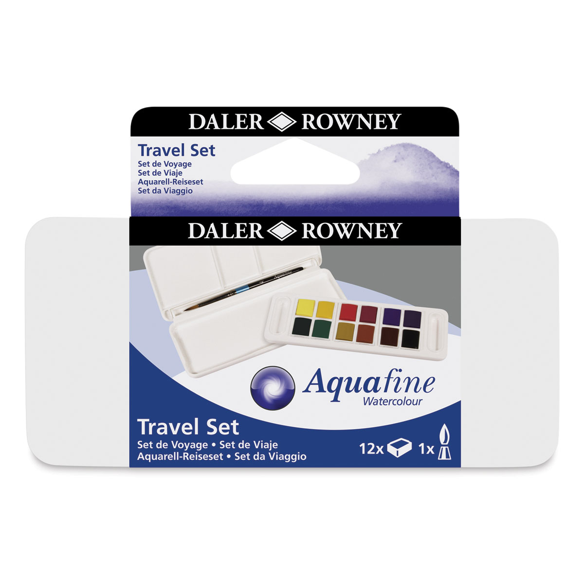  Daler Rowney Aquafine 12-pc Watercolor Travel Set