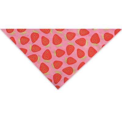 Strawberry Lokta Paper - Pink, 20" x 30" (corner)