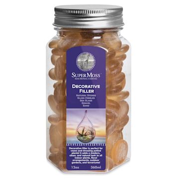 Open in modal - SuperMoss Rose Glass Pebbles - 12 oz in glass container