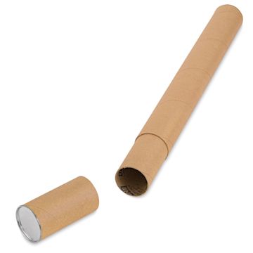 Open in modal - Uline Kraft Telescopic Mailing Tube - 3" x 31" (with cap off)