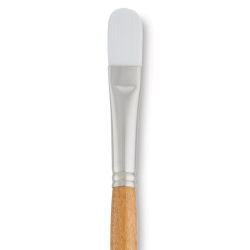Grumbacher Bristlette Brush - Filbert, Long Handle, Size 10
