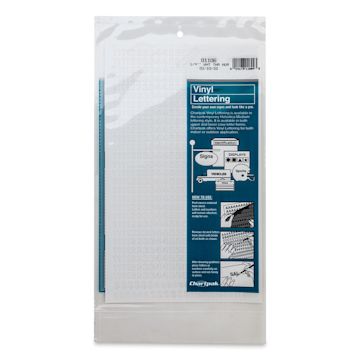 Open in modal - Chartpak Vinyl Numbers - 1/4" Numbers, White - front of packaging