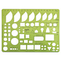 Helix Architectural Template - Home Planning, 6.13" x 9.75"