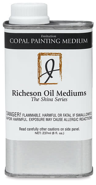 Richeson Shiva Copal Painting Medium - Front of 8 oz can
