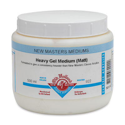 Old Holland New Masters Heavy Gel Medium - Matte, 500 ml jar