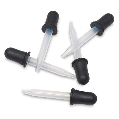 Jacquard Plastic Droppers - 5 Droppers shown out of packaging