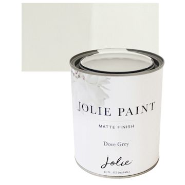 Open in modal - Jolie Matte Finish Paint - Dove Grey, Quart and swatch