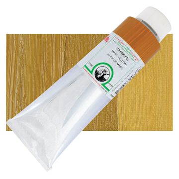 Open in modal - Old Holland Classic Oil Color - Mars Yellow, 225 ml tube and swatch