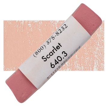 Open in modal - Great American Handmade Pastel - Scarlet 3, 640.3 pastel and swatch