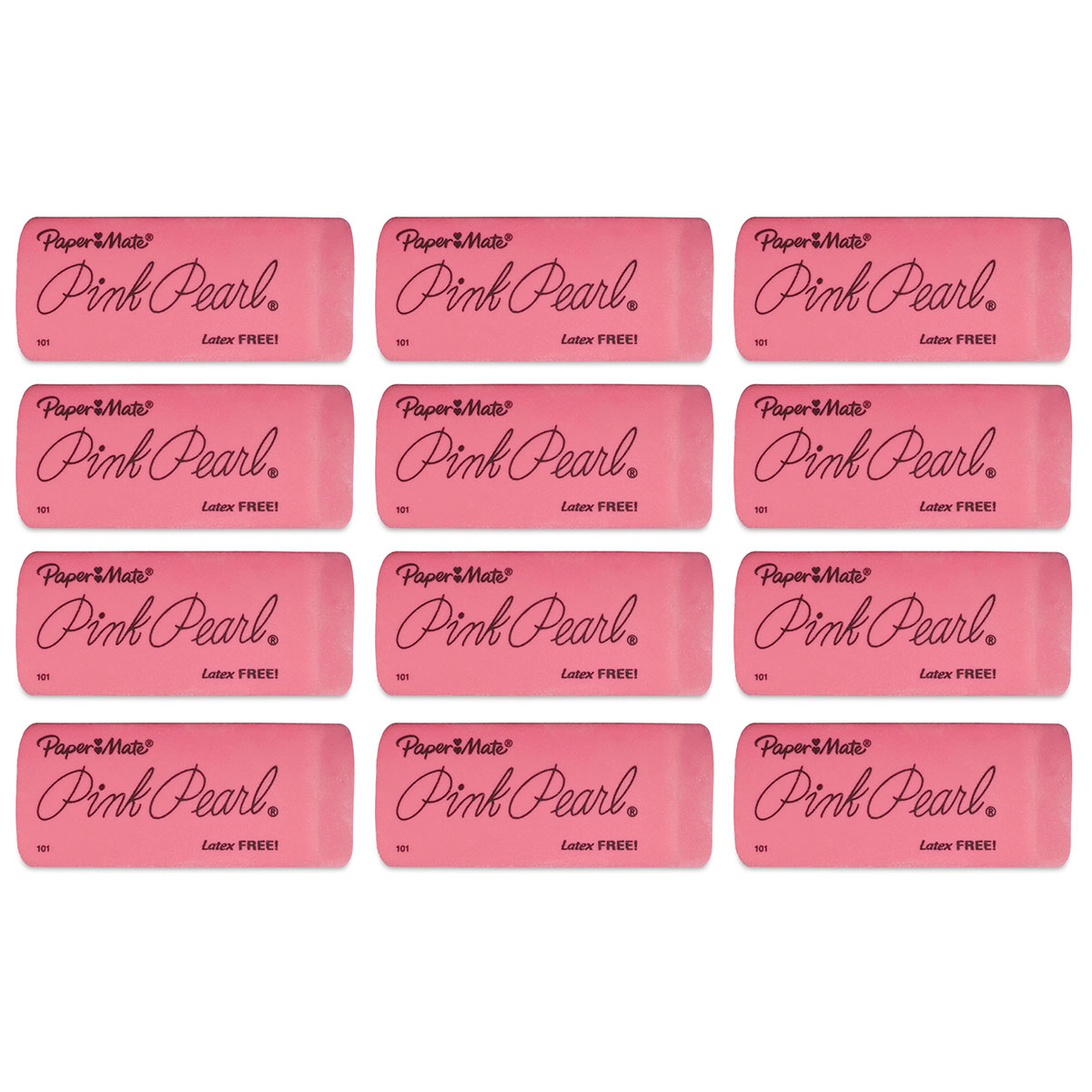 Faber-Castell FC185698 Pink Pearl Eraser Pencil - 2 count