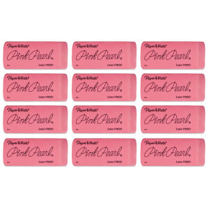 Pink Pearl Eraser - Large, Box of 12