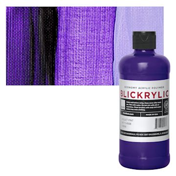 Open in modal - Blickrylic Student Acrylic - Violet, Pint and swatch