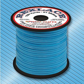 Open in modal - Pepperell Rexlace Plastic Lacing - 100 yards, Baby Blue