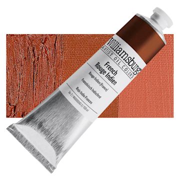 Open in modal - Williamsburg Handmade Oil Paint - French Rouge Indien, 150 ml tube and swatch
