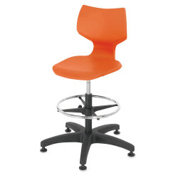 Smith System Flavors Adjustable Stool - Orange, with Gliders