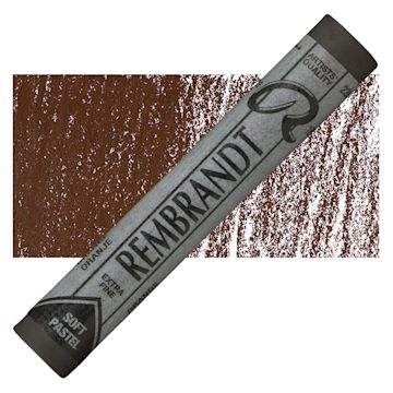 Open in modal - Rembrandt Soft Pastel - Orange 235.1 pastel and swatch