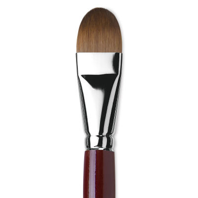 Da Vinci Kolinsky Red Oil Sable Brush - Filbert, Long Handle, Size 26