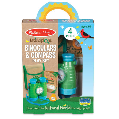 Melissa & Doug Lets Explore Binoculars and Compass Play Set (Front of packaging)