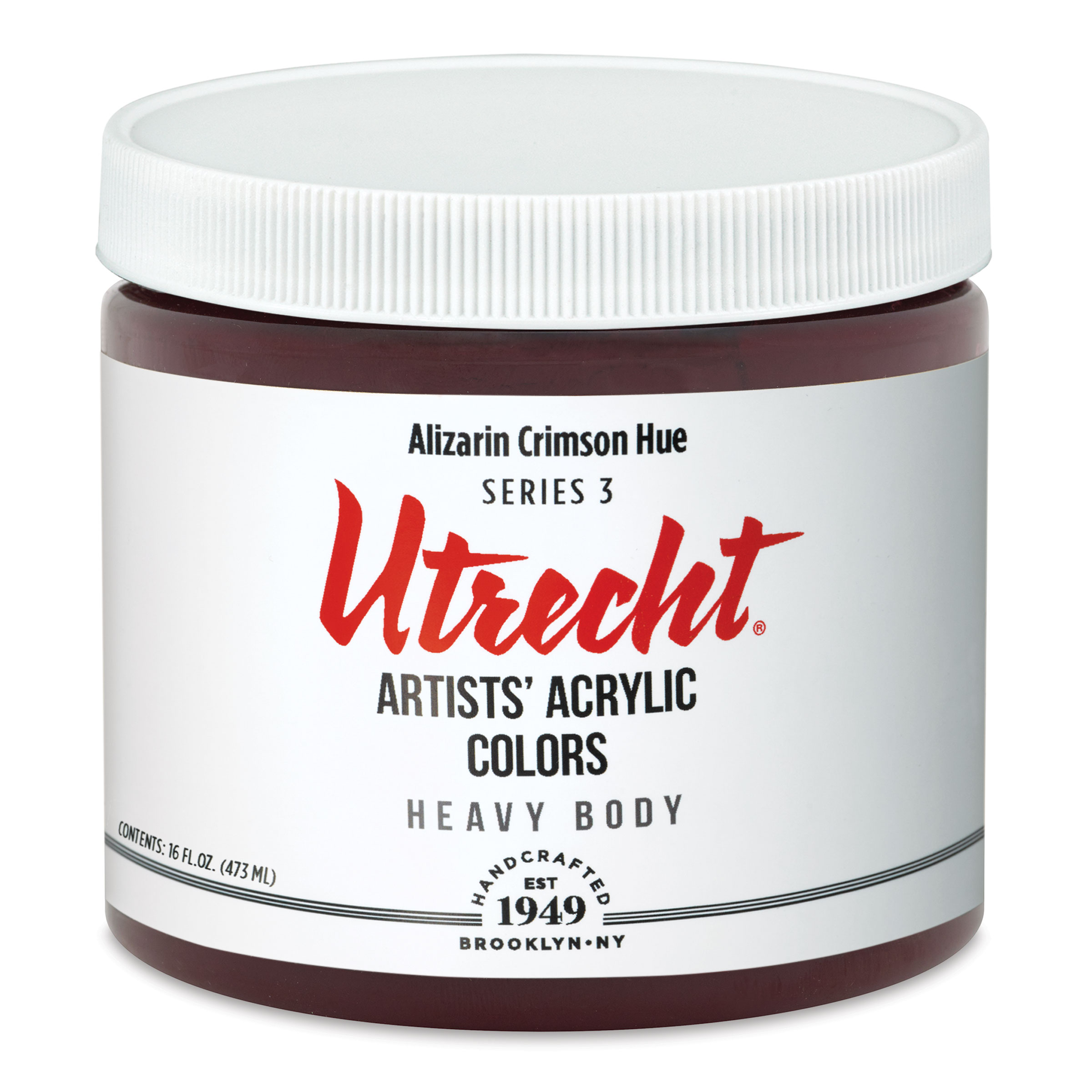 Utrecht Artists' Acrylic Paint - Alizarin Crimson Hue, Pint