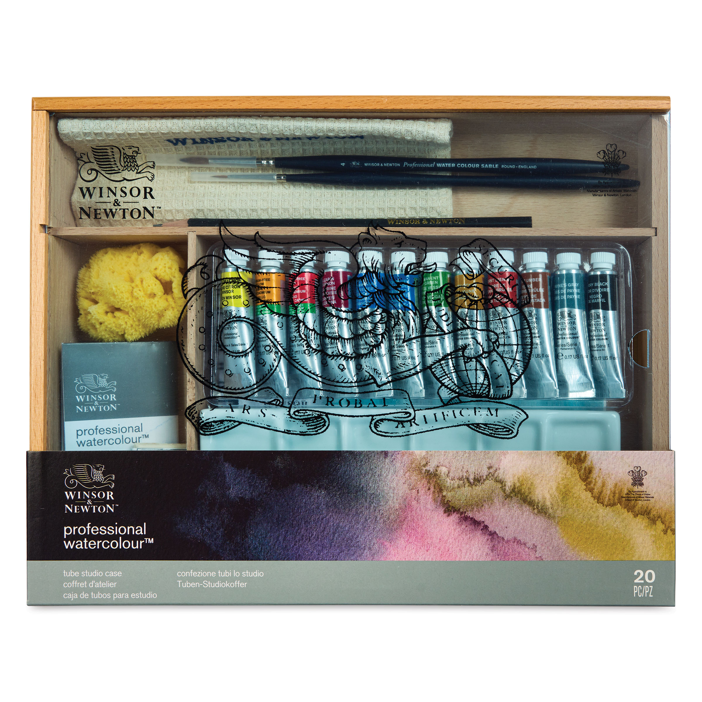 Winsor & Newton Professional Watercolor - Set of 12, Studio Case ...