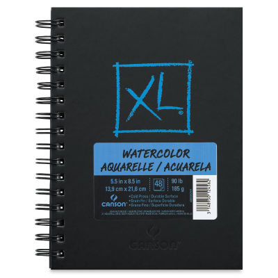 Canson XL Watercolor Book - 5-1/2" x 8-1/2", 48 Sheets