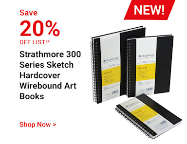 Save 20% off list! NEW! Strathmore 300 Series Sketch Hardcover Wirebound Art Books. Shop Now.