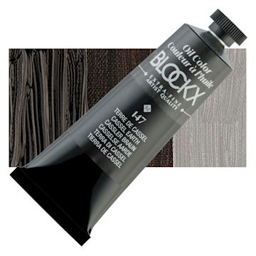 Open in modal - Blockx Artist Oil Color - Cassel Earth, 35 ml Tube and swatch