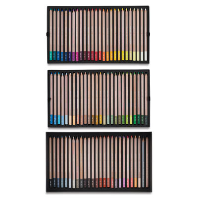 Caran d'Ache Pastel Pencil Set - 3 trays of Set of 76 Assorted Colors