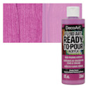 DecoArt Fluid Art Ready-To-Pour Acrylic - Bright Violet, 8 oz Bottle