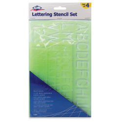 Alvin Lettering Stencils - Set of 4 (in package)
