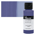 Blick Matte Acrylic - Blue Violet Deep, 2 oz bottle