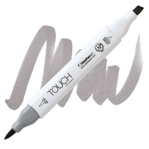 ShinHan Touch Twin Brush Marker - Warm Grey 4 WG4