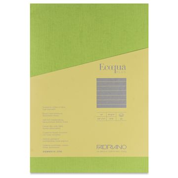 Open in modal - Fabriano Ecoqua Plus Glue-Bound Notebook - Lime, 8-1/4" x 11-7/10", Lined, front cover