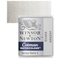 Winsor & Newton Cotman Watercolor - Silver, Half Pan